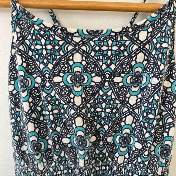 Juicy Couture Blue White Geometric Pattern Strappy Cotton Sundress - Picture 5 of 8